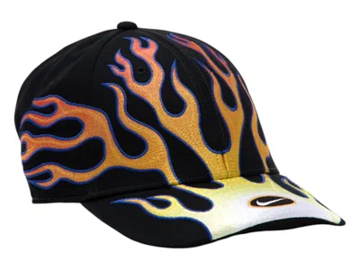 Pre-owned Nike Men's  Structured Og Flame Club Cap In Black