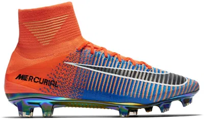 Pre-owned Nike Men's  Superfly Mercurial Ea Sports Sneakers In Total Crimson/photo Blue/ghost Green In Multi