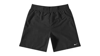Pre-owned Nike Men's  Swim 7 Inch Volley Shorts In Black