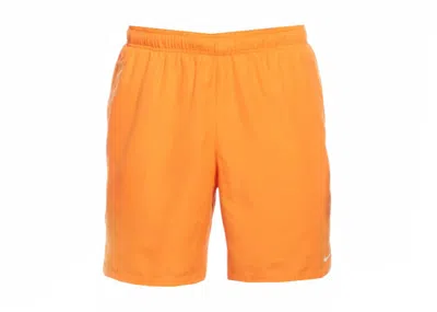 Pre-owned Nike Men's  Swim Essential Lap 7 Inch Volley Shorts In Bright Mandarin