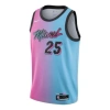 Nike Men's  Swingman Miami Heat Gradient Quick Dry Environmental Friendly Knit Basketball Jersey/vest In Multi