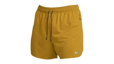 Pre-owned Nike Men's  Swoosh Logo Shorts In Brown
