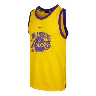 Nike Men's  Tank Dna Cts 75 Sports Basketball Jersey/vest Yellow