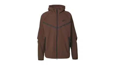 Pre-owned Nike Men's  Tech Woven Jacket In Baroque Brown