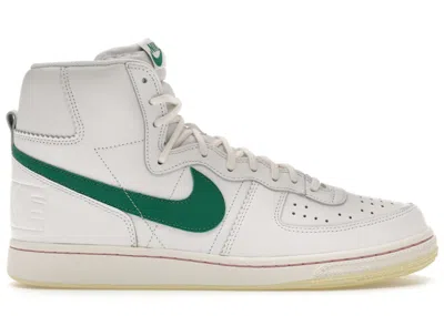 Pre-owned Nike Men's  Terminator High Malachite Sneakers In White/sail/alabaster
