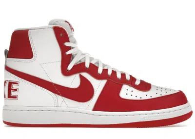 Pre-owned Nike Men's  Terminator High Sneakers In White/university Red In Multi