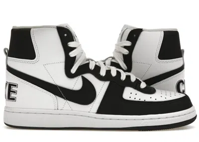 Pre-owned Nike Men's  Terminator High Sp Comme Des Garcons Homme Plus Sneakers In White/black