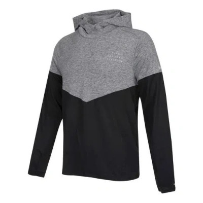 Nike Men's  Therma-fit Division Splicing Contrasting Colors Running Gray