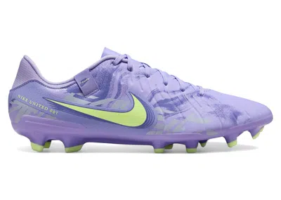 Pre-owned Nike Men's  Tiempo Legend 10 Academy Fg United Pack Sneakers In Purple Agate/barely Volt