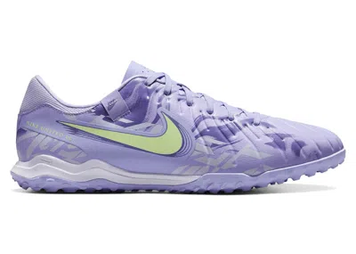Pre-owned Nike Men's  Tiempo Legend 10 Academy Tf United Pack Sneakers In Purple Agate/barely Volt
