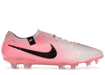 Pre-owned Nike Men's  Tiempo Legend 10 Elite Fg Sneakers In Pink Foam/black In Multi