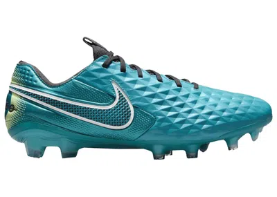 Pre-owned Nike Men's  Tiempo Legend 8 Elite Fg Sneakers In Aquamarine/lime Glow/white In Multi