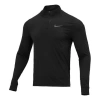 Nike Men's  Training Sports Half Zipper Long Sleeves Black T-shirt