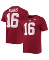 Nike Men's  Treylon Burks Cardinal Arkansas Razorbacks 2022 Nfl Draft Name And Number T-shirt In Cardinal