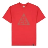 Nike Men's  Triangle Logo Printing Sports Round Neck Short Sleeve Red T-shirt In Red