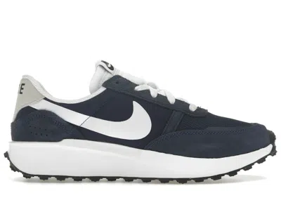 Pre-owned Nike Men's  Waffle Debut Sneakers In Midnight Navy/obsidian/thunder Blue