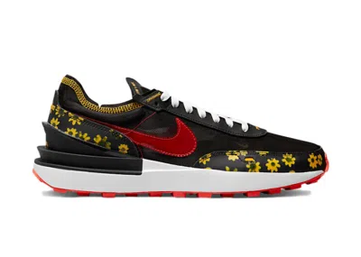 Pre-owned Nike Men's  Waffle One Sunflower Sneakers In Black/yellow/red In Multi