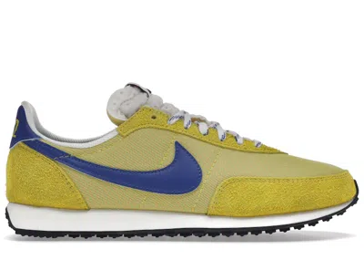 Pre-owned Nike Men's  Waffle Trainer 2 Sd K2 Ascent Sneakers In Yellow Strike/hyper Royal/saturn Gold