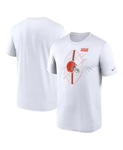 NIKE MEN'S NIKE WHITE CLEVELAND BROWNS LEGEND ICON PERFORMANCE T-SHIRT
