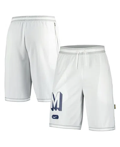 Nike Michigan Dna 3.0  Men's Dri-fit College Shorts In White