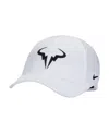 Nike Men's  White Rafael Nadal Featherlight Club Performance Adjustable Hat In White