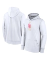 Nike Men's San Diego Padres City Connect Practice  Therma Mlb Pullover Hoodie In White