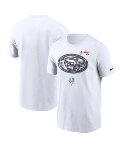 Nike Men's  White San Francisco 49ers Super Bowl Lviii Opening Night T-shirt