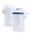 Nike Men's  White Seattle Seahawks Throwback Sideline Coaches Performance T-shirt In White