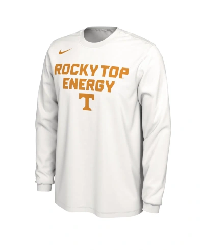 Nike Men's  White Tennessee Volunteers 2024 On Court Bench Long Sleeve T-shirt