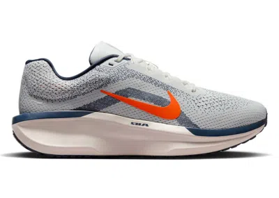 Pre-owned Nike Men's  Winflo 11 Total Orange Sneakers In Sail/thunder Blue/light Iron Ore