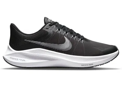 Pre-owned Nike Men's  Winflo 8 Sneakers In Black/dark Smoke Grey/white