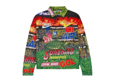 Pre-owned Nike Men's  X Cactus Plant Flea Market Longsleeve Polo Shirt In Multi
