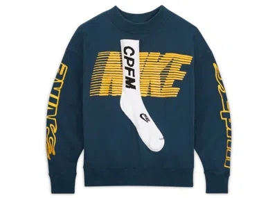 Pre-owned Nike Men's  X Cactus Plant Flea Market Socks Fleece Crewneck Sweatshirt In Dark Green
