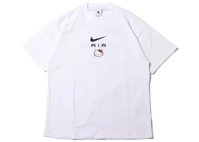 Pre-owned Nike Men's  X Hello Kitty Air T-shirt (asia Sizing) In White