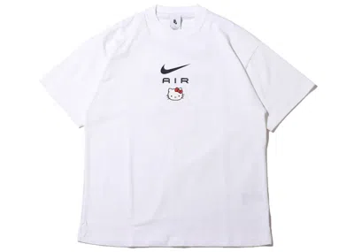 Pre-owned Nike Men's  X Hello Kitty Air T-shirt In White