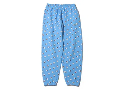 Pre-owned Nike Men's  X Hello Kitty Sweatpants (asia Sizing) In Blue