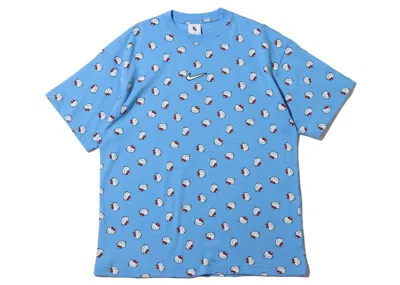 Pre-owned Nike Men's  X Hello Kitty T-shirt (asia Sizing) In Blue