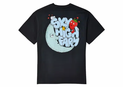 Pre-owned Nike Men's  X Kaws Sky High Farm Workwear Perennial Graphic T-shirt In Black