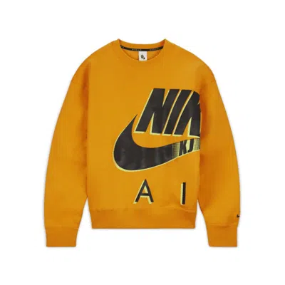 Pre-owned Nike Men's  X Kim Jones Fleece Crewneck Sweatshirt In Orange