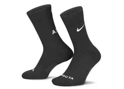 Pre-owned Nike Men's  X Nocta Crew Pack Of 3 Socks In Black