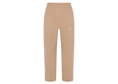 Pre-owned Nike Men's  X Nocta Fleece Cs Open Hem Sweatpant In Hemp In Brown