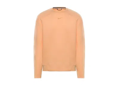 Pre-owned Nike Men's  X Nocta Nrg Tech Fleece Crewneck Sweatshirt In Ice Peach In Orange
