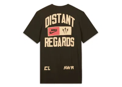 Pre-owned Nike Men's  X Nocta Souvenir Cactus T-shirt In Dark Khaki In Brown