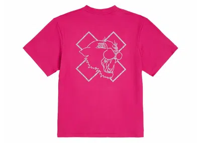 Pre-owned Nike Men's  X Patta Running Team T-shirt In Fireberry In Red