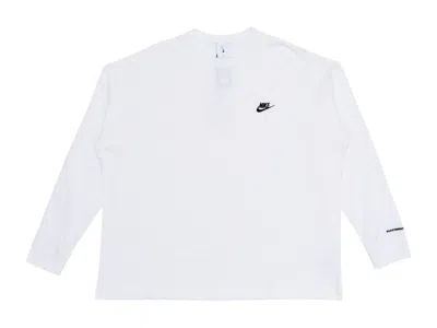 Pre-owned Nike Men's  X Peaceminusone Gdragon Long Sleeve T-shirt In White