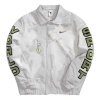 Nike Men's  X Pigalle Story Crossover Logo Pattern Sports Gray Jacket In White