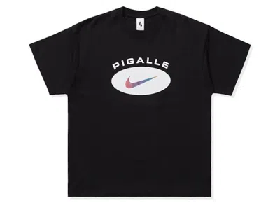 Pre-owned Nike Men's  X Pigalle T-shirt In Black/pure Platinum In Multi