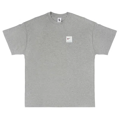 Pre-owned Nike Men's  X Pigalle T-shirt In Dark Grey Heather/sail In Gray