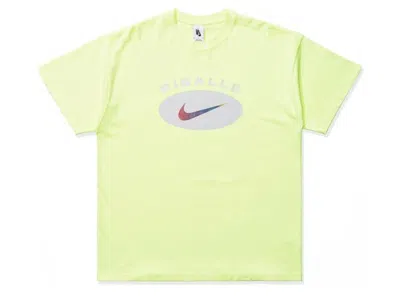 Pre-owned Nike Men's  X Pigalle T-shirt In Luminous Green/pure Platinum