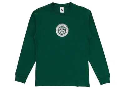 Pre-owned Nike Men's  X Stushort Sleevey Short Sleeve Link Long Sleeve T-shirt In Green